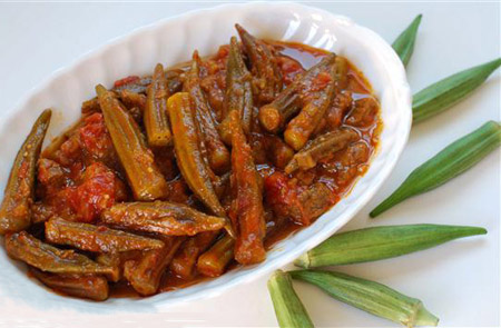 تزیین خورشت بامیه تزیین خورشت,نحوه تزیین خورشت قیمه,آموزش تزئین خورشت بامیه