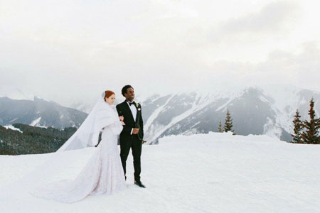 بهترین ژست های عکس عروس و داماد در زمستان, ژست های عکس عروس و داماد در زمستان,بهترین سوژه های عکاسی عروس در زمستان