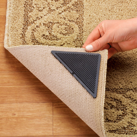 سر خوردن فرش,جلوگیری از سر خوردن فرش,ایده هایی ساده برای جلوگیری از سر خوردن فرش