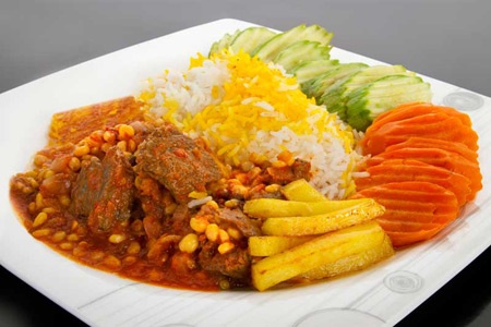 عکس تزیین خورشت تزیین خورشت,تزیین خورشت قیمه و برنج,عکس تزیین خورشت