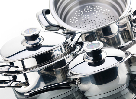 مراقبت و تمیز کردن ظروف استیل,نکاتی برای استفاده از ظروف استیل