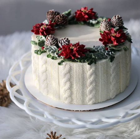 انواع مدل کیک زمستانی زیبا,مدل کیک زمستانی زیبا,زیباترین کیک زمستانی