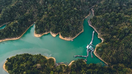 تاریخچه دریاچه چیو لان, استراحتگاه دریاچه چیو لان, دریاچه مصنوعی چیو لان لیک
