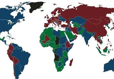رنگ پاسپورت کشورهای مختلف,رنگ پاسپورت ایران,رنگ گذرنامه ها