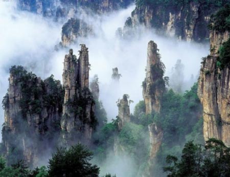 کوهستان تیانزی در چین,تصاویر کوهستان تیانزی,پسر آسمان