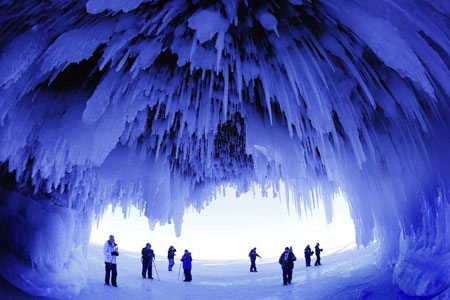 دریاچه Superior,غار یخی