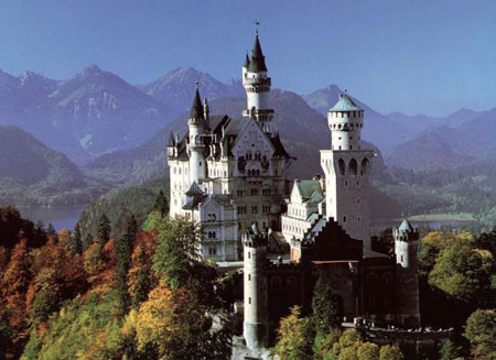 قصر نُوی‌شوان‌شتَین آلمان,قصر نُوی‌شوان‌شتَین باواریا,تصاویر قصر نُوی‌شوان‌شتَین آلمان