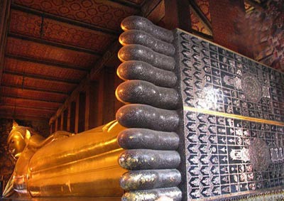 معابد بانکوک,جاذبه های گردشگری بانکوک,مجسمه بودا,معبد بودای خوابیده