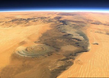 چشم صحرا در موریتانی,عجایب گردشگری,عجایب طبیعی
