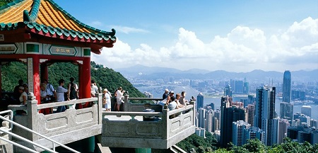 هنگ کنگ, تاریخچه هنگ کنگ, ویکتوریا پیک یکی از بلندترین و بهترین قسمت های شهر هنگ کنگ