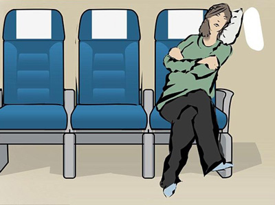روش های خوابیدن در هواپیما,خواب راحت در هواپیما