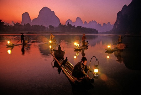 قایق سواری در رودخانه لی, رودخانه لی, زیباترین رودخانه چین