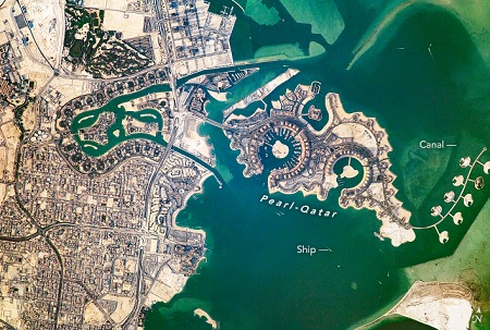  مراکز توریستی و دیدنی قطر , جزیره مصنوعی مروارید در قطر , سبک معماری جزیره مروارید قطر
