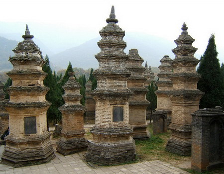 معبد شائولین زادگاه کونگ فو, تاریخچه معبد شائولین, بخش های مختلف معبد شائولین