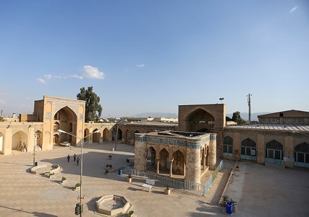 آدرس مسجد جامع عتیق شیراز , بخش های مختلف مسجد جامع عتیق شیراز