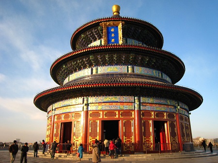 انجام مراسمات در معبد بهشت, بزرگ ترین معبد چینی, معبد بهشت چین در پکن