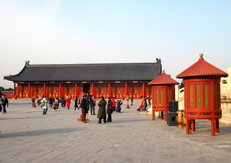 معبد بهشت چین در پکن, مسیر ورود به معبد بهشت, معبد بهشت
