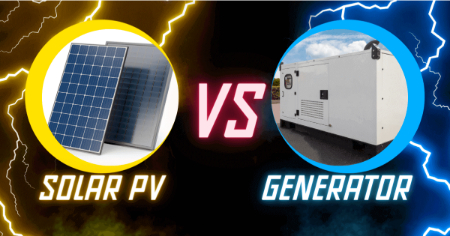 دیزل ژنراتور برق فوری تولید میکند، پنل خورشیدی به نور خورشید وابسته است تفاوت  دیزل ژنراتور و پنل خورشیدی, ژنراتور دیزلی