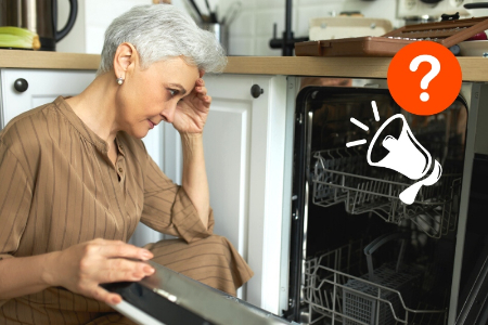 صدا دادن ماشین ظرفشویی, علت صدای ماشین ظرفشویی