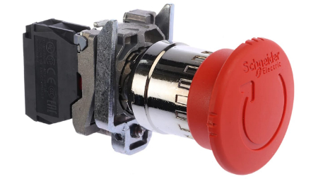 دکمه توقف اضطراری آخرین خط دفاع در صنعت است دکمه توقف اضطراری, دکمه فشاری قرمز صنعتی