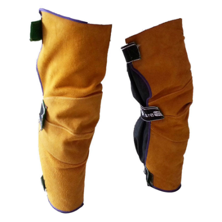 گترهای نسوز معمولاً از چرم یا مواد مقاوم ساخته میشوند گتر عایق حرارت, گتر چرمی ساق بلند