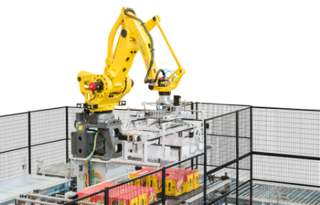 پالتایزر رباتیک برای کیسه، جعبه و بطری مناسب است پالتایزر رباتیک, دی پالتایزر