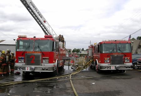 کرکره ماشین های آتش نشانی, کاربرد انواع ماشین های آتش نشانی, انواع خودروهای آتش نشانی
