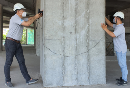 تست التراسونیک بتن با اندازهگیری سرعت امواج فراصوت کار میکند تست التراسونیک بتن, آزمایش التراسونیک بتن