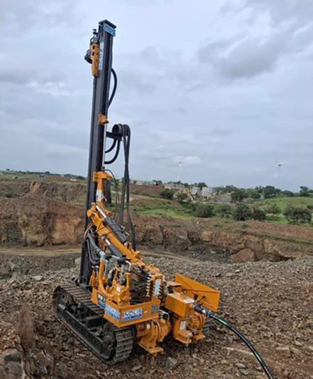 دریل واگن چرخ زنجیری در شیبهای ۳۰ درجه پایدار میماند دریل واگن, واگن دریل