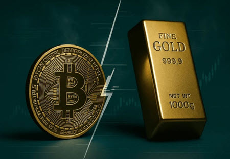 رقابت طلا و دارایی‌های دیجیتال در دوران بحران جهانی؛ کدام‌یک پناهگاه امن‌تری است؟