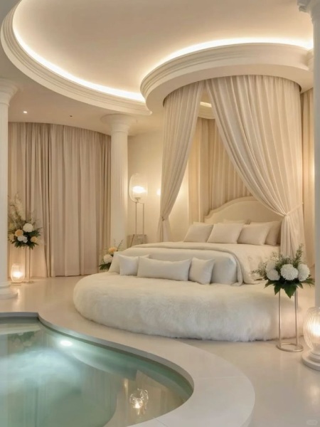 مدل پرده دور تخت پرده بالای تختخواب