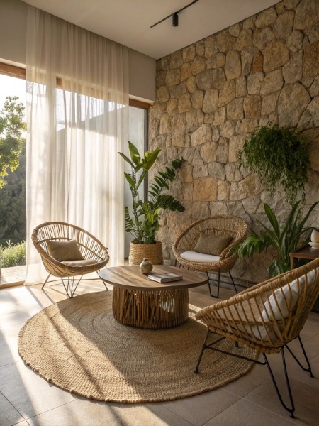 عکس های طراحی بیوفیلیک داخلی