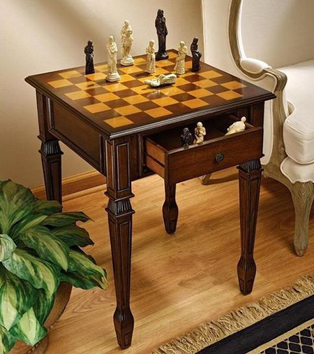 میز شطرنج چوبی, میز شطرنج فلزی, مدل میز شطرنج
