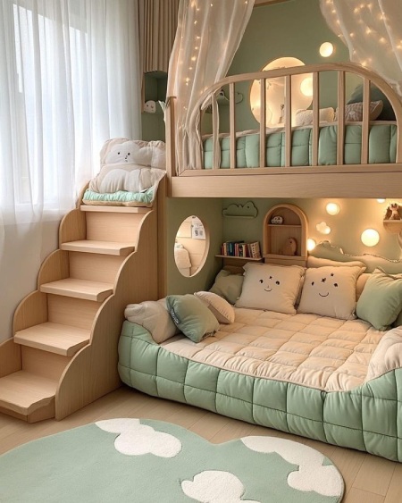 جدیدترین چیدمان اتاق کودک با تم فانتزی