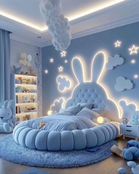 انواع چیدمان اتاق کودک با تم فانتزی