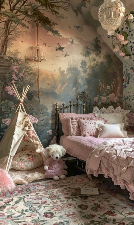 دکوراسیون اتاق کودک با تم فانتزی