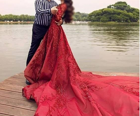لباس فرمالیته قرمز, لباس فرمالیته عروس رنگی, لباس فرمالیته