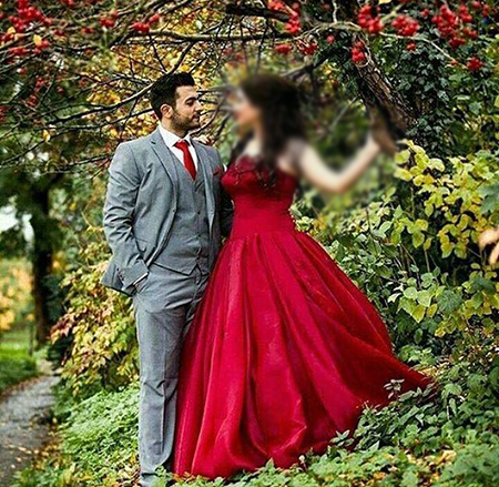  لباس فرمالیته حریر لیمویی, لباس فرمالیته قرمز, لباس فرمالیته عروس رنگی