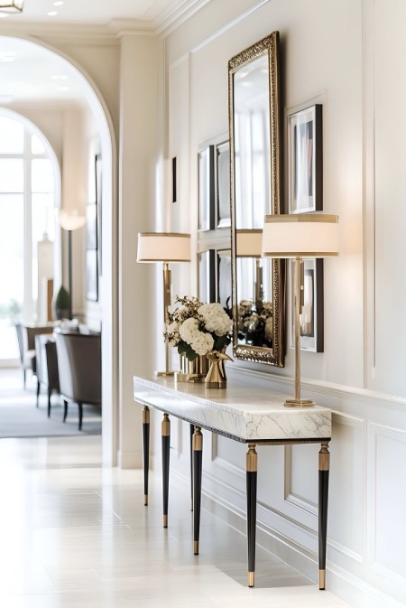 تزیین میز کنسول