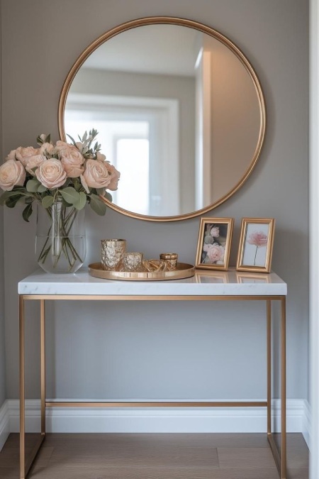 ایده برای تزیین میز کنسول