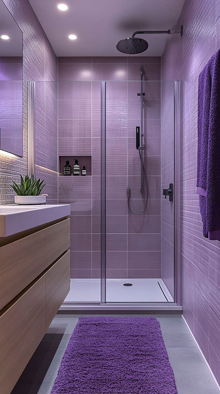 نکاتی برای طراحی رنگ حمام بهترین کفپوش حمام