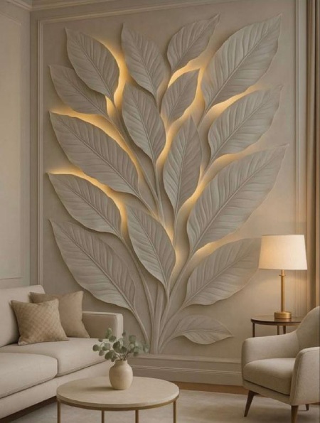 جدیدترین دیوارپوش های خلاقانه برای سالن پذیرایی دیوارپوش های هنری و سفارشی
