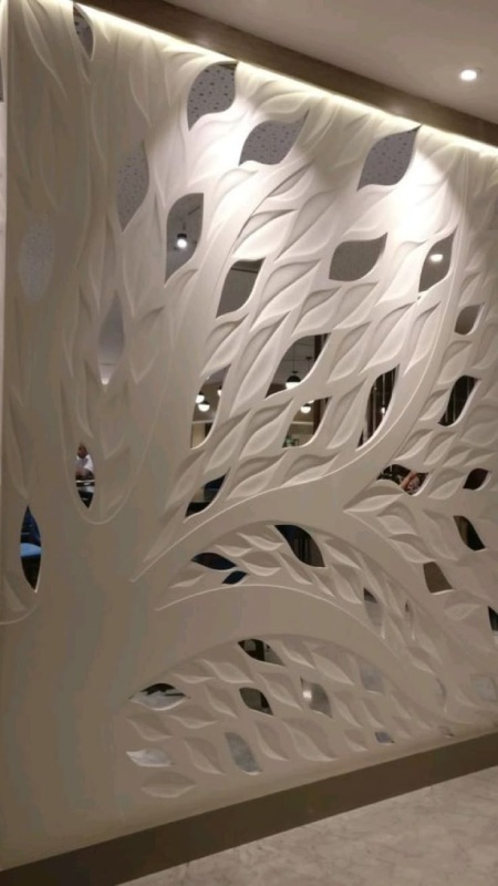 دیوارپوش های چوبی نمونه هایی از دیوارپوش های خلاقانه برای سالن پذیرایی