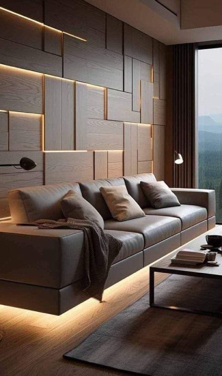 دیوارپوش های چوبی و آجری سه بعدی دیوارپوش های پارچه ای و بافت دار