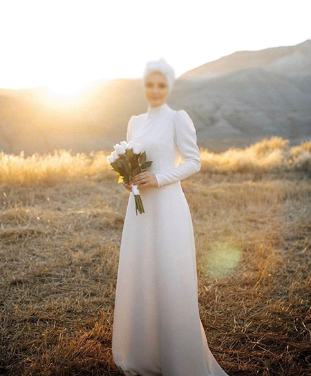 لباس فرمالیته عروس پوشیده, مدل لباس فرمالیته, لباس فرمالیته عروس سفید