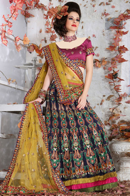 لباس هندی کار شده, طراحی جدیدترین لباس های هندی, شیک ترین لباس های هندی سال 2015px;width:450px