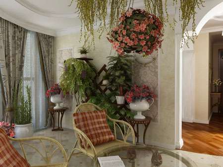 طراحی باغچه های خانگی,بهترین جا برای گل های آپارتمانی,ساخت فضایی برای گل ها