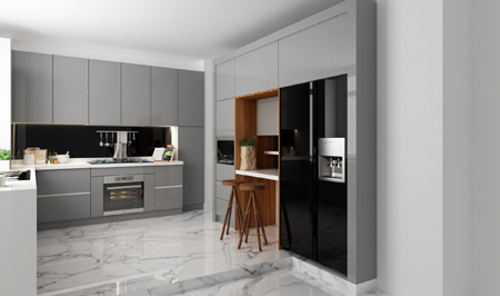 مدل کابینت هایگلاس,طراحی کابینت آشپزخانه