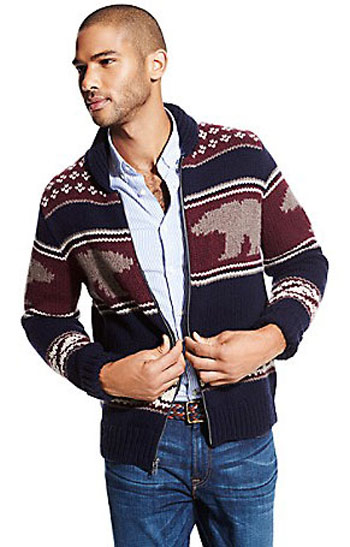 بافت زمستانی مردانه, لباس زمستانی مردانه برند تامی هیلفیگر