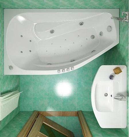 طراحی مدرن حمام های کوچک, دکوراسیون سرویس بهداشتی های کوچک